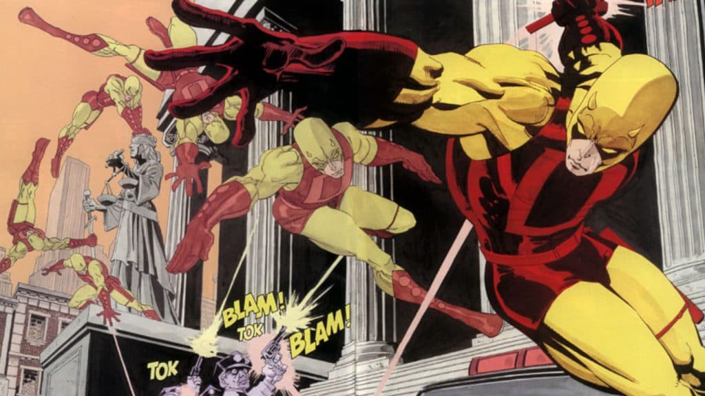 Daredevil's original costume in Loeb & Sale's Yellow