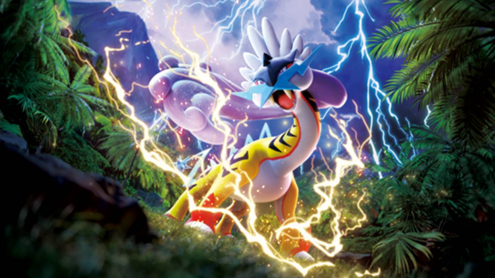 Key art for Pokemon TCG Temporal Forces shows the Pokemon Raging Bolt