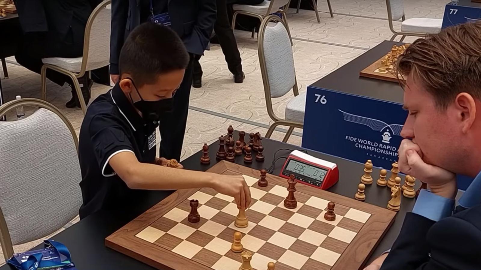Roman Shogdzhiev beats chess GMs