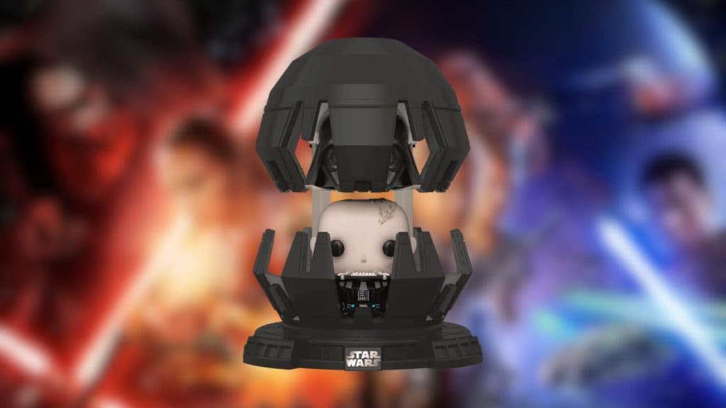 Pop! Deluxe of Darth Vader in his meditation chamber.