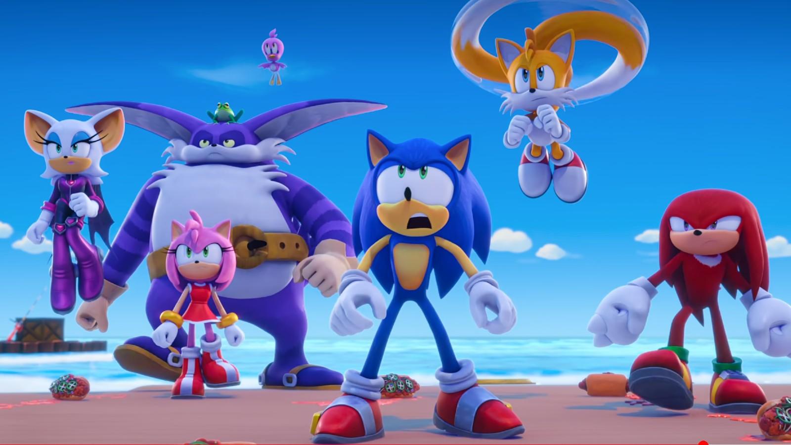 The characters at the end of Sonic Prime Season 3