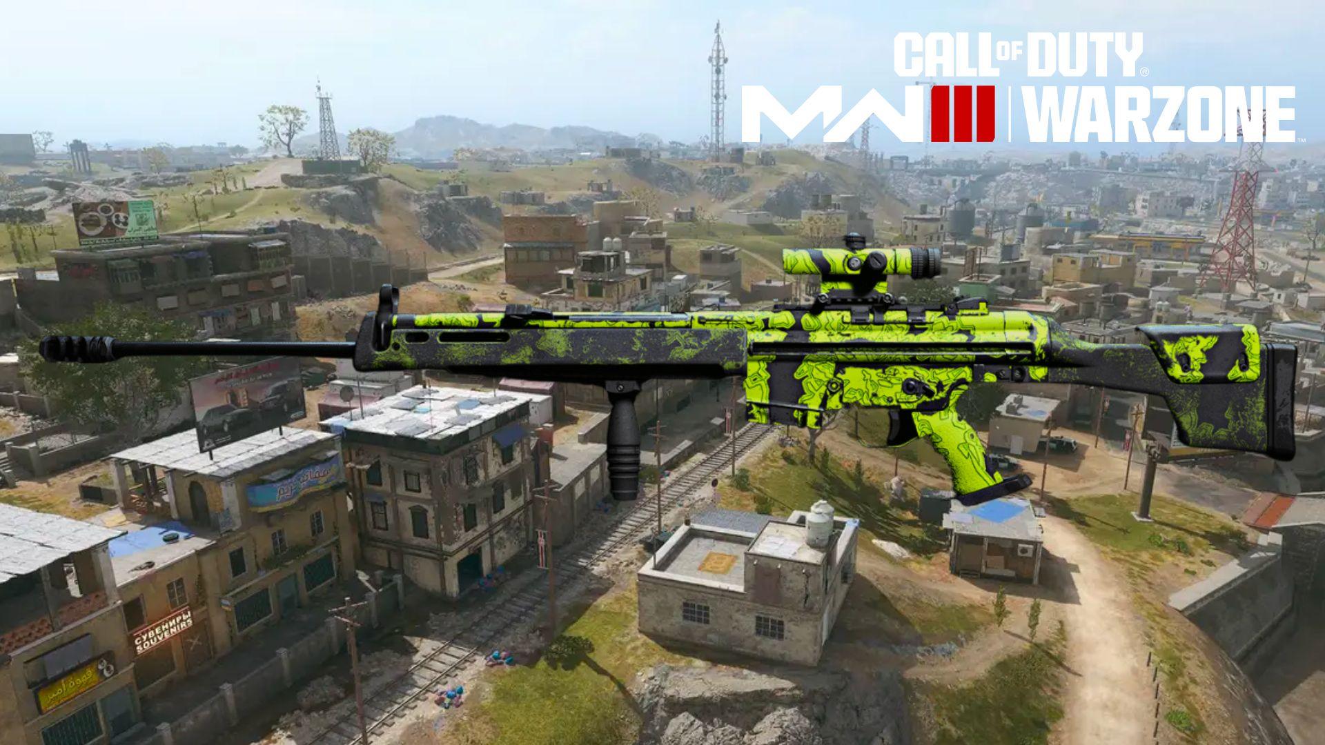 Green LM-S rifle in Warzone on Urzkistan map