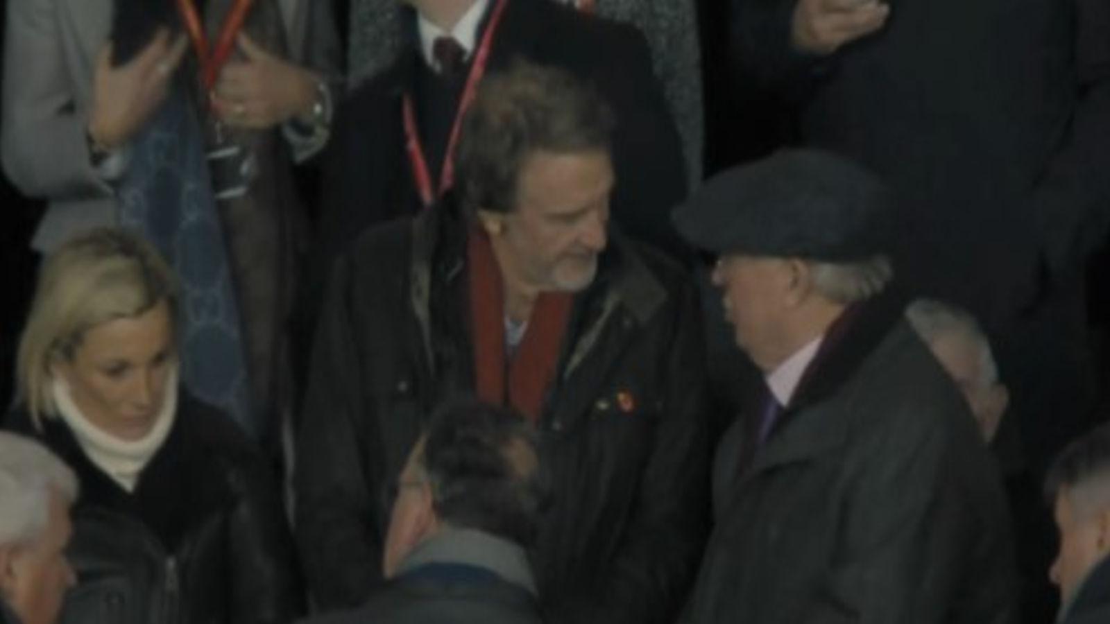 Sir Jim Ratcliffe took in Manchester United's draw with Tottenham with Sir Alex Ferguson
