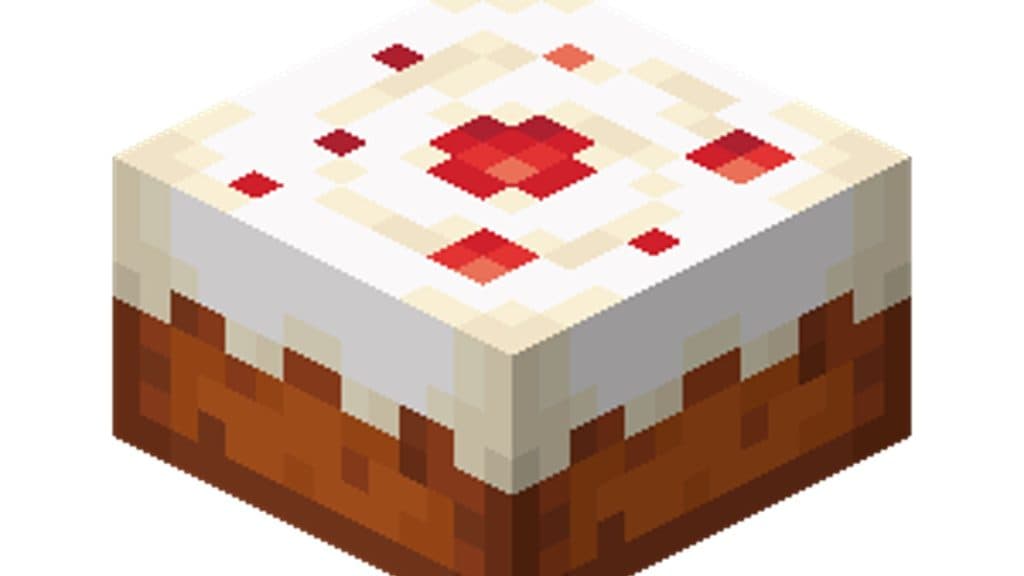An image of cake in Minecraft
