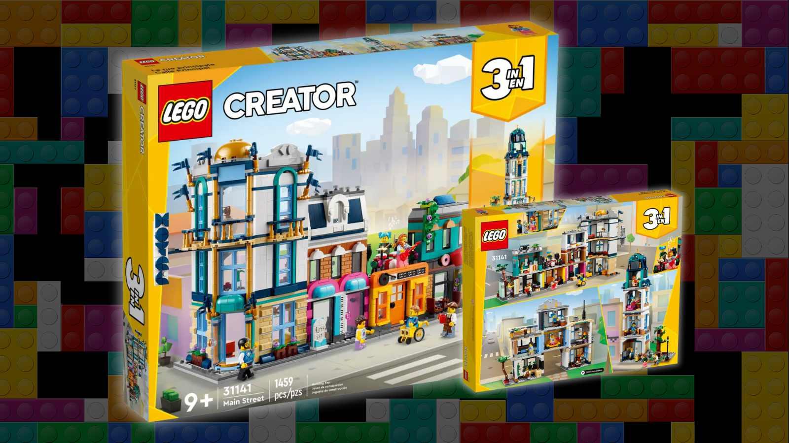 LEGO Creator 3in1 Main Street on LEGO background