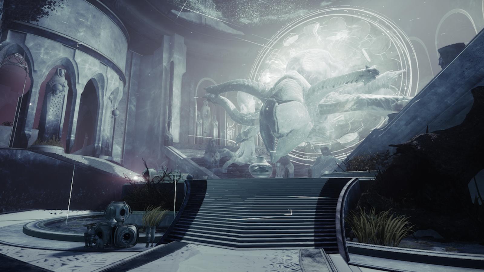 The Coil's opening area where Riven awaits in Destiny 2.