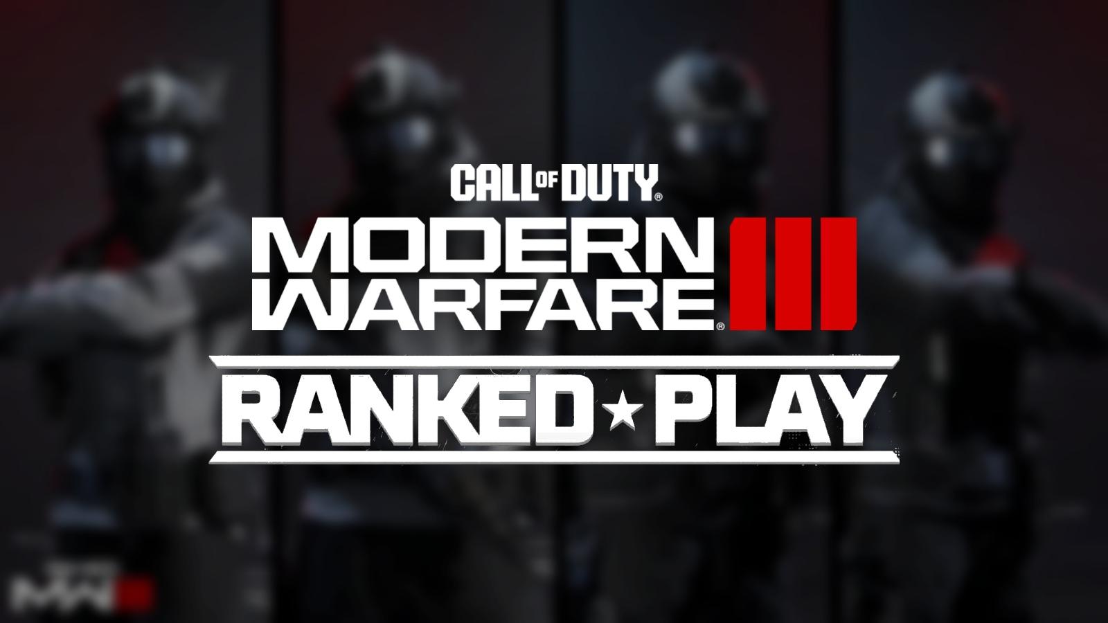 Modern Warfare 3 ranked play graphic