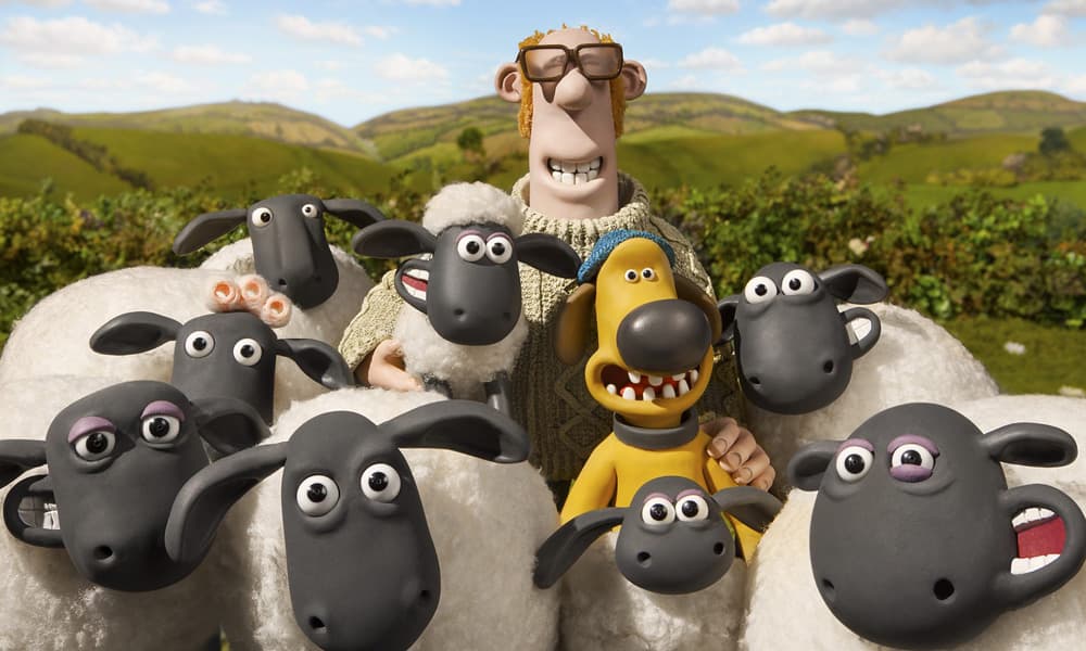 A photo of Shaun the Sheep and his pals.