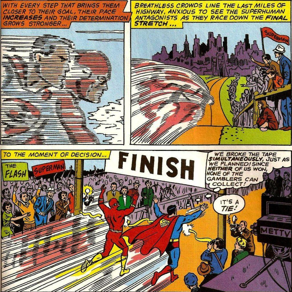 The Flash & Superman's first race