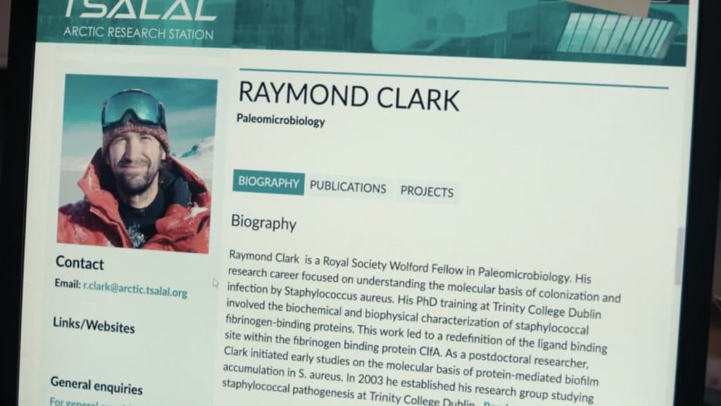 Still of Raymond Clark's biography in True Detective Season 4, Night Country