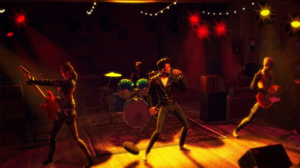 Rock Band 4 in game cutscene