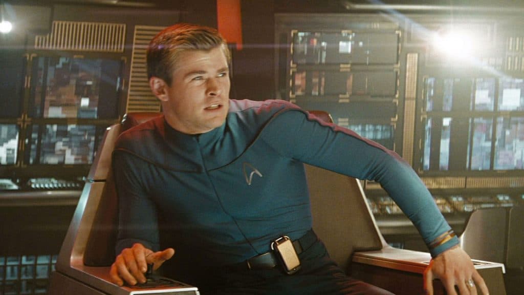Chris Hemsworth as George Kirk in Star Trek