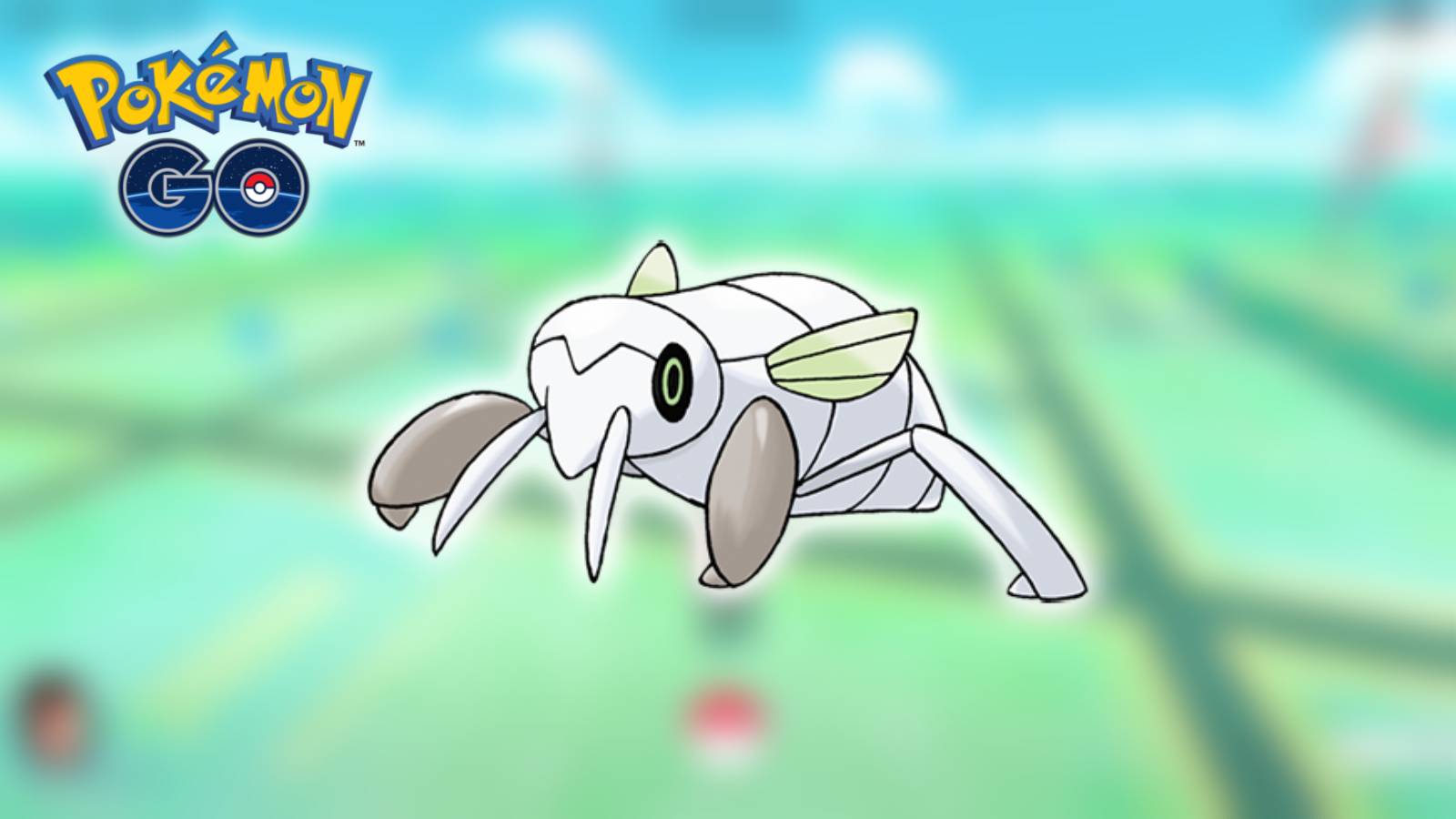 The Pokemon Ninxcada appears against a blurred background