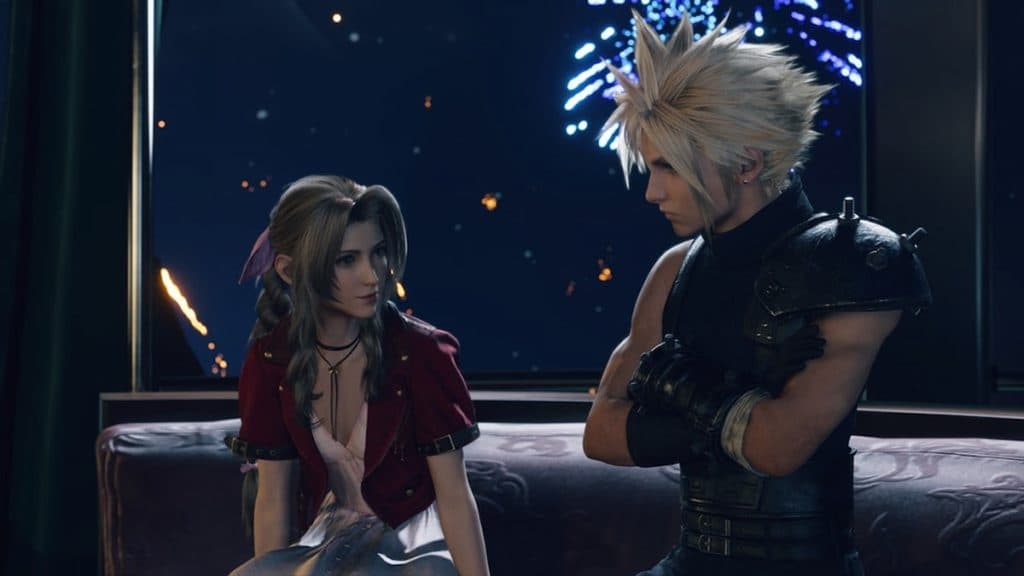 Aerith and Cloud's date in FF7 Rebirth