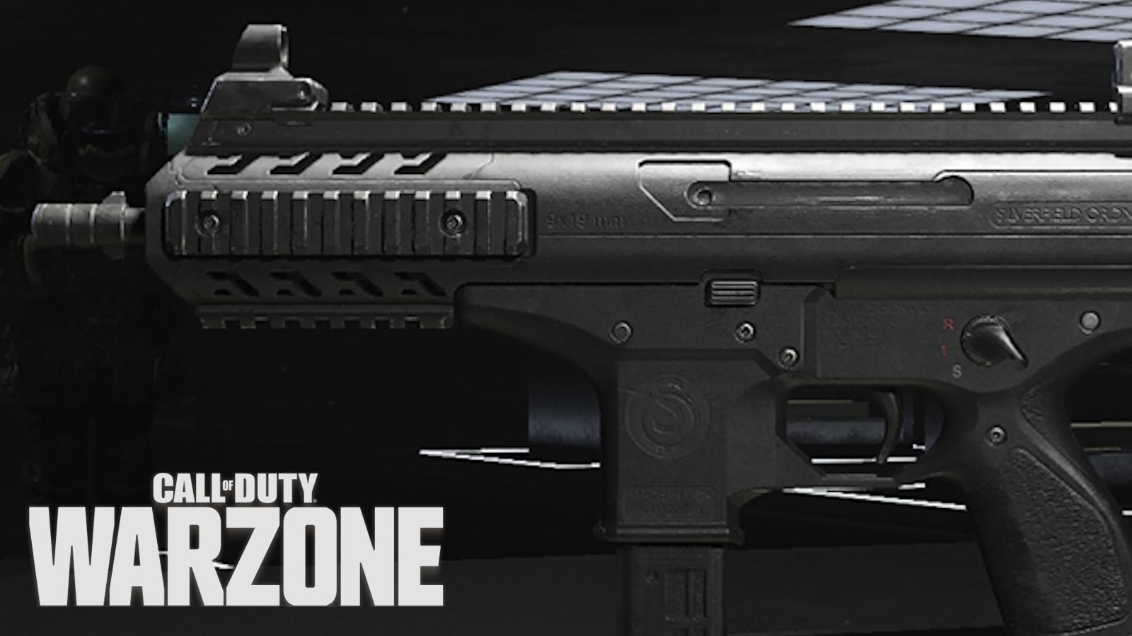 HRM-9 SMG with Warzone logo.