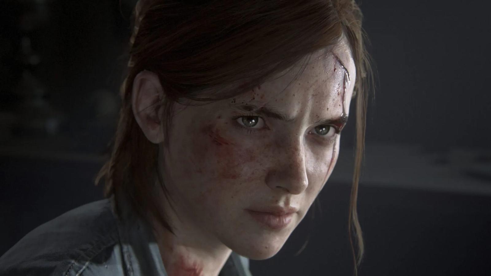 Closeup of Ellie in The Last of Us Part 2