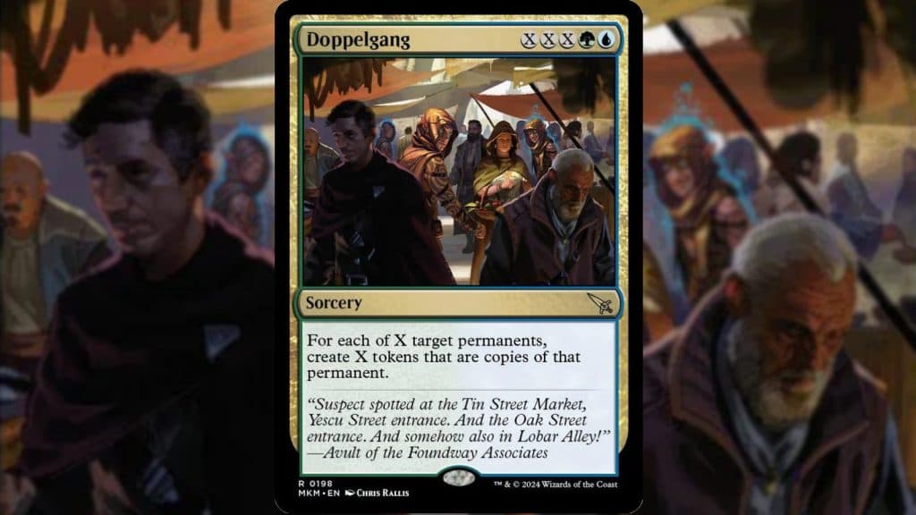 MTG Doppelgang card and background