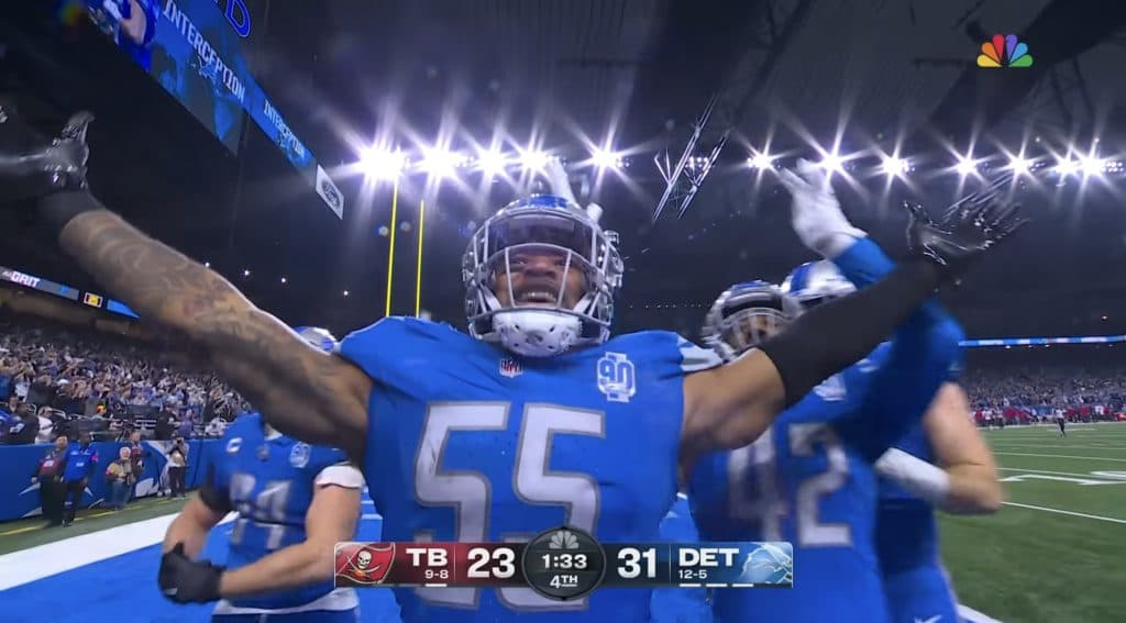 Detroit Lions celebrate second consecutive playoff victory