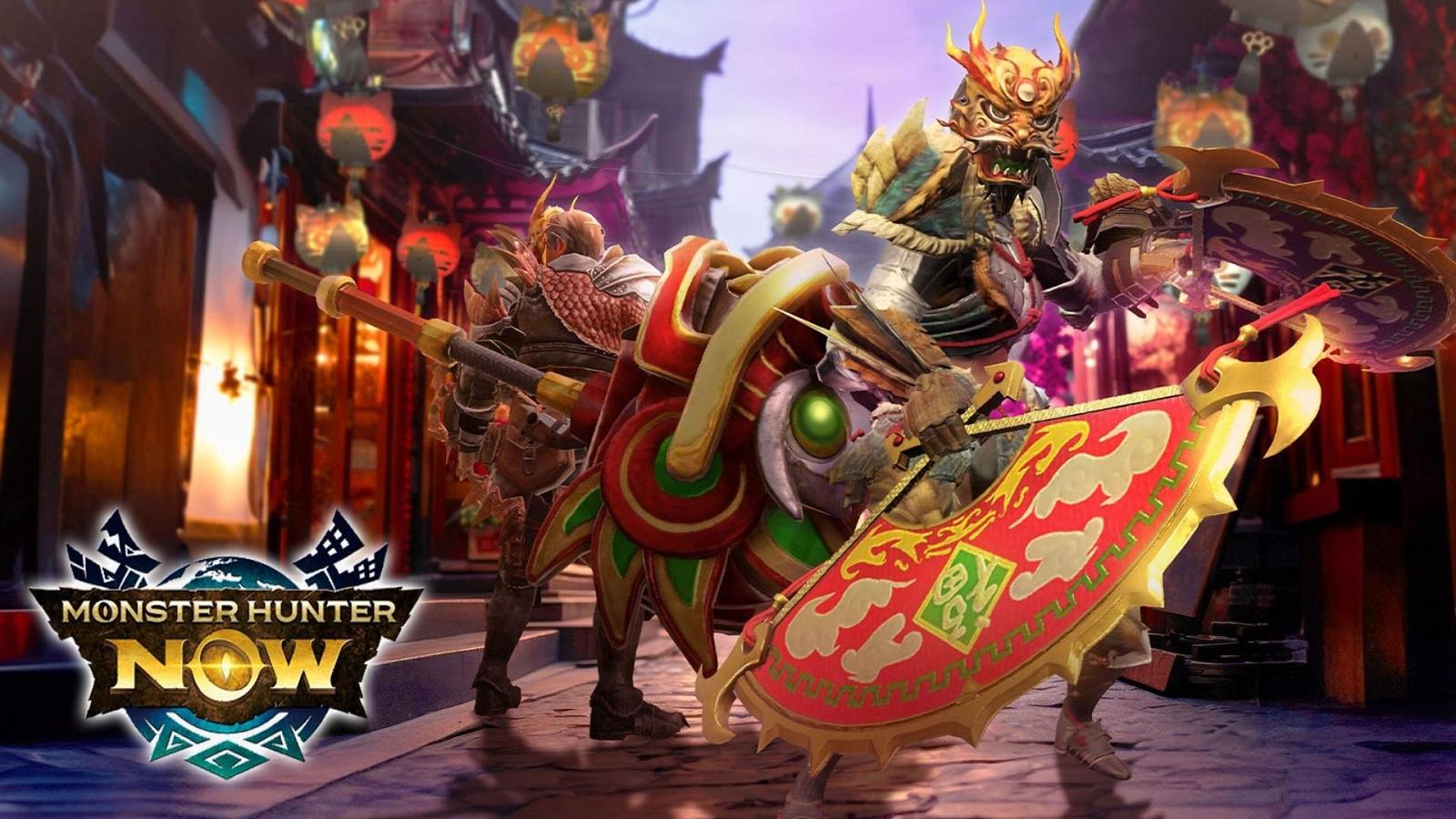 Monster Hunter Now Lucky Lunar New Year event armor and weapons