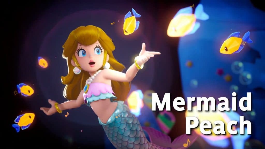 Mermaid Peach in Princess Peach Showtime