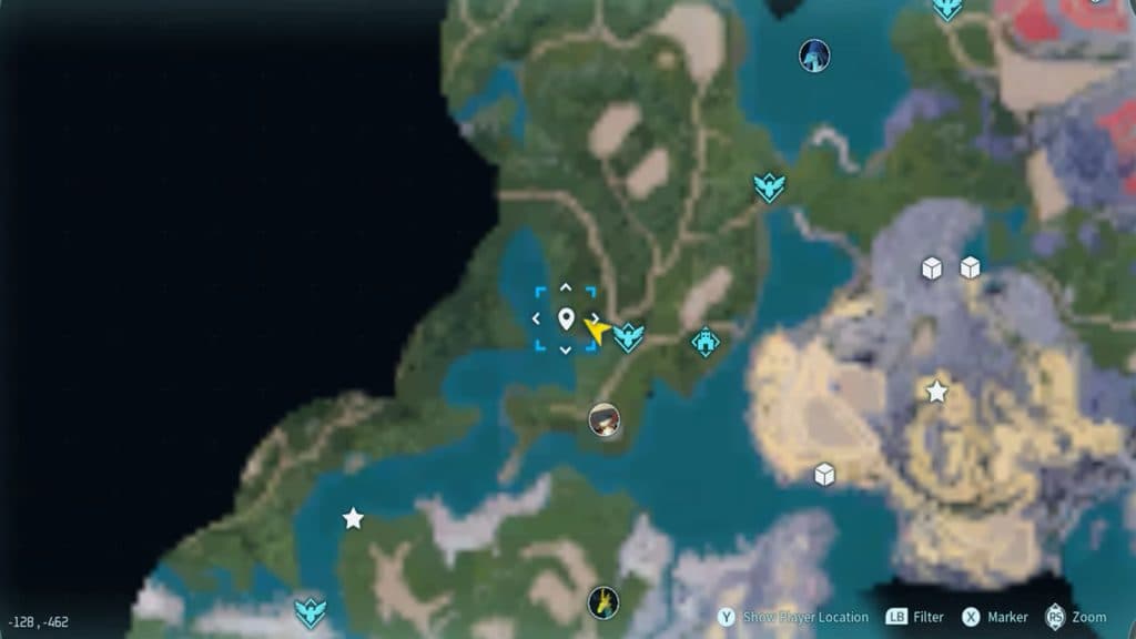 surfent map location palworld