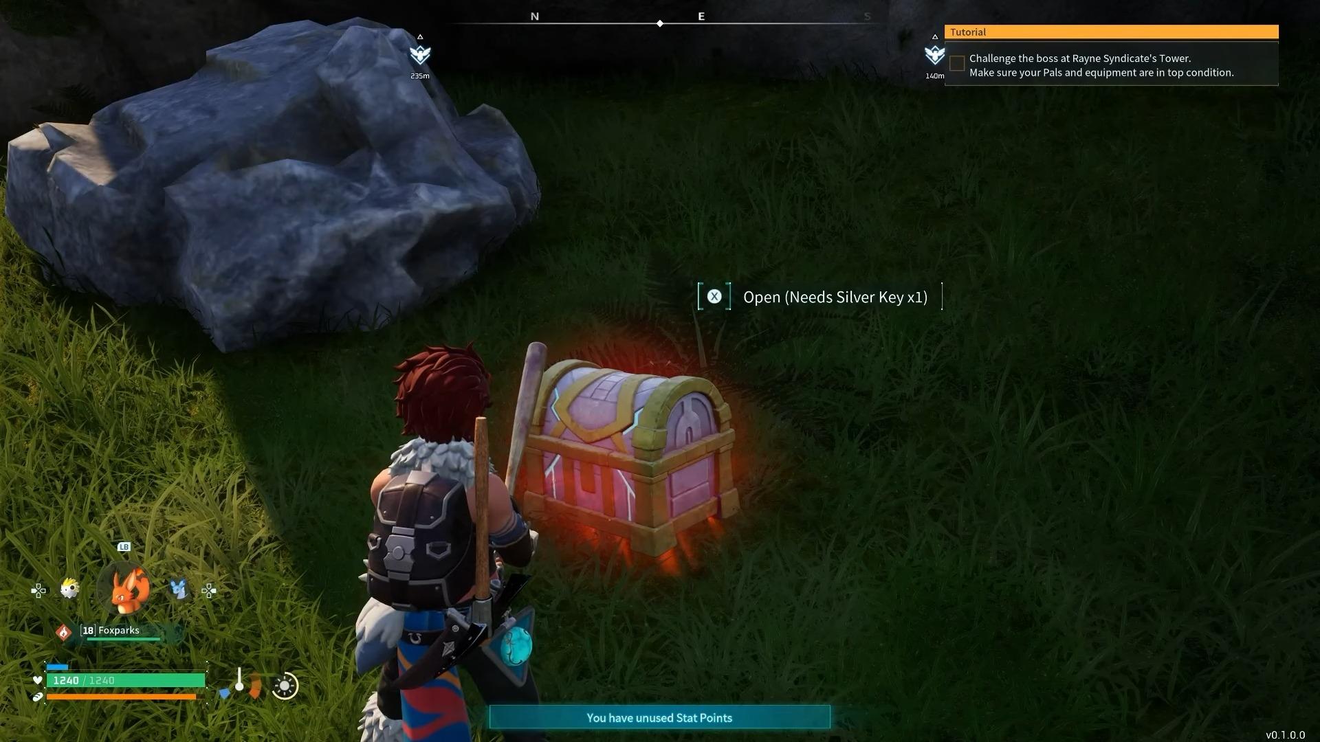 A chest in Palworld that requires a Silver Key
