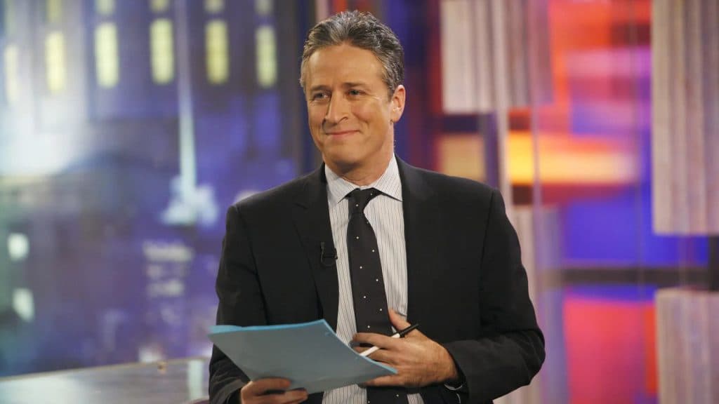 Jon Stewart hosting The Daily Show
