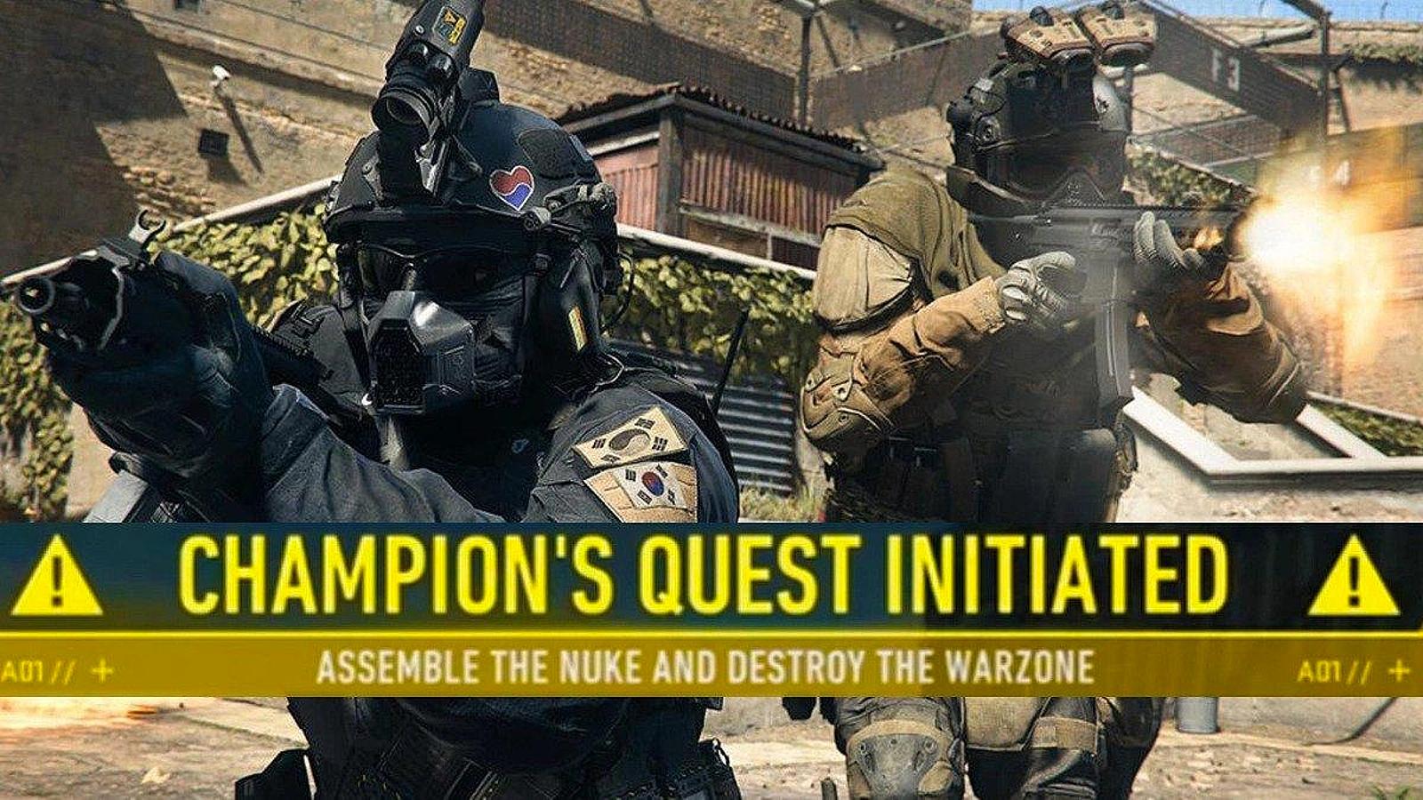 warzone champions quest initiated