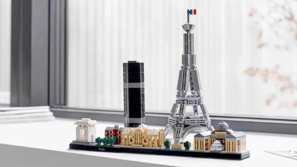 The LEGO Architecture Paris set on display