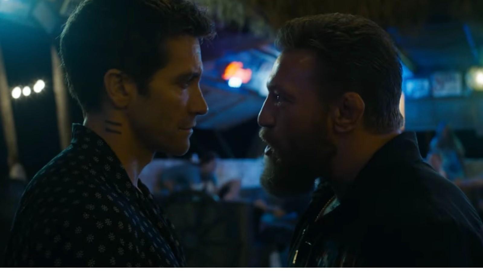 Jake Gyllenhaal and Conor McGregor face-to-face in Road House.