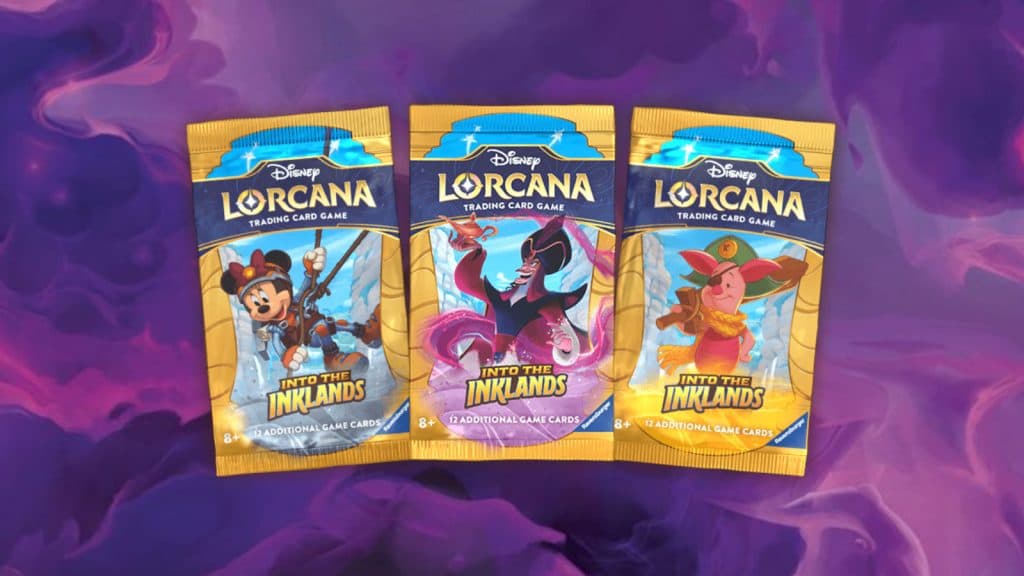 Disney Lorcana Into the Inklands packs