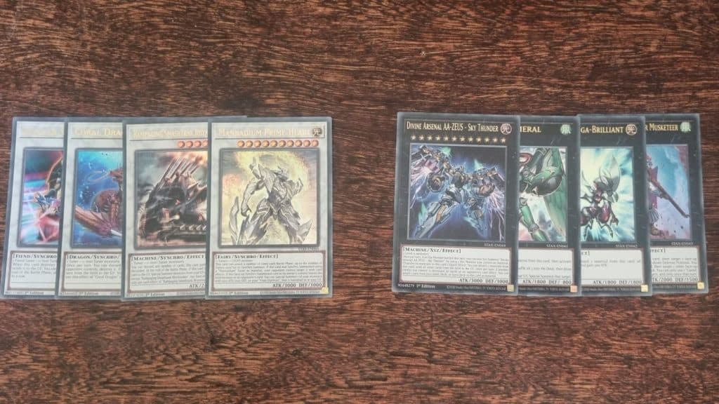 The Synchro and XYZ summons from the 2-Player Starter Set