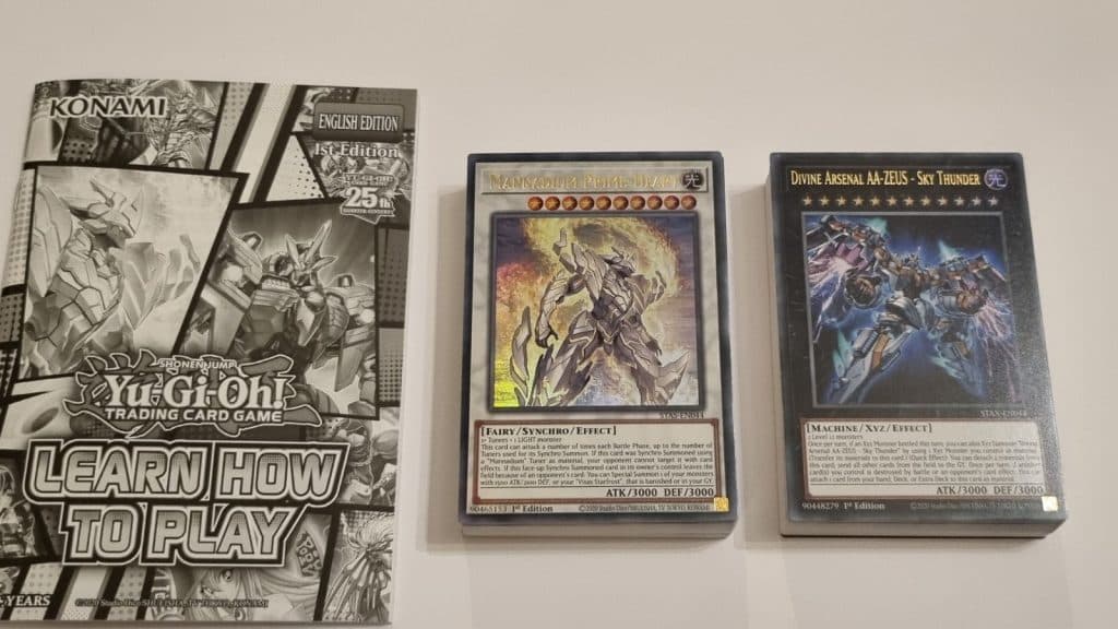 The contents of the Yu-Gi-Oh 2-Player Starter Set
