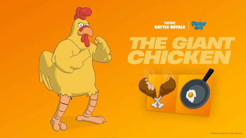 "Pay to lose" Giant Chicken skin has Fortnite fans divided