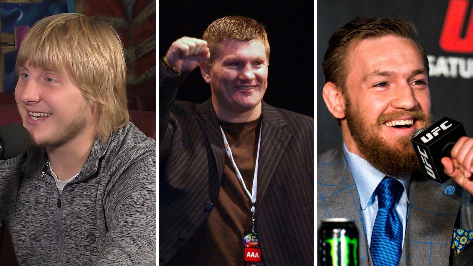 Boxing legend Ricky Hatton has been discussing UFC stars Paddy Pimblett (L) and Conor McGregor (R)