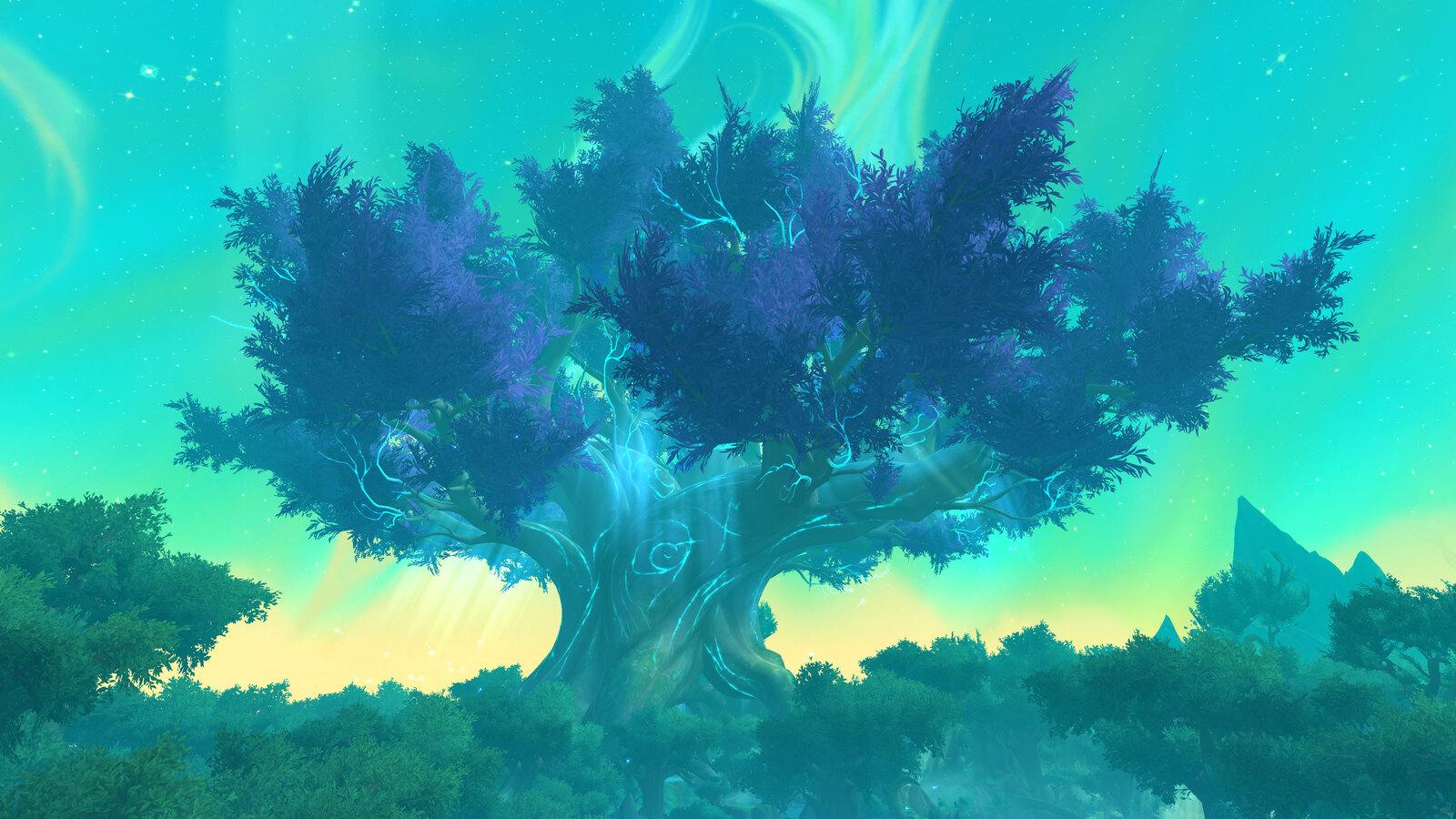 The Amirdrassil zone that plays host to the current WoW raid tier