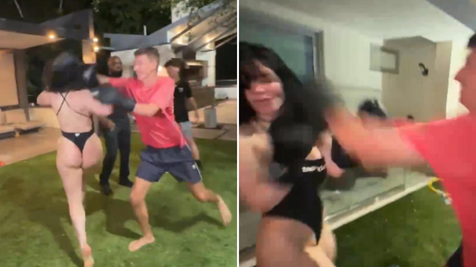 onlyfans model fights on kick and gets ko'd