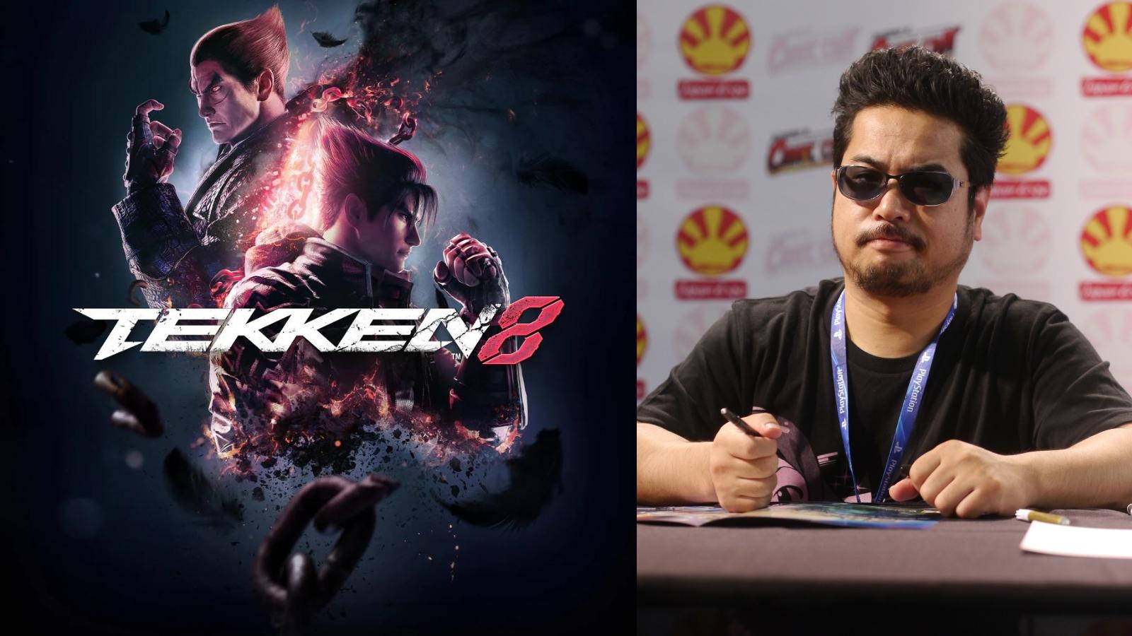Tekken 8 cover and Katsuhiro Harada