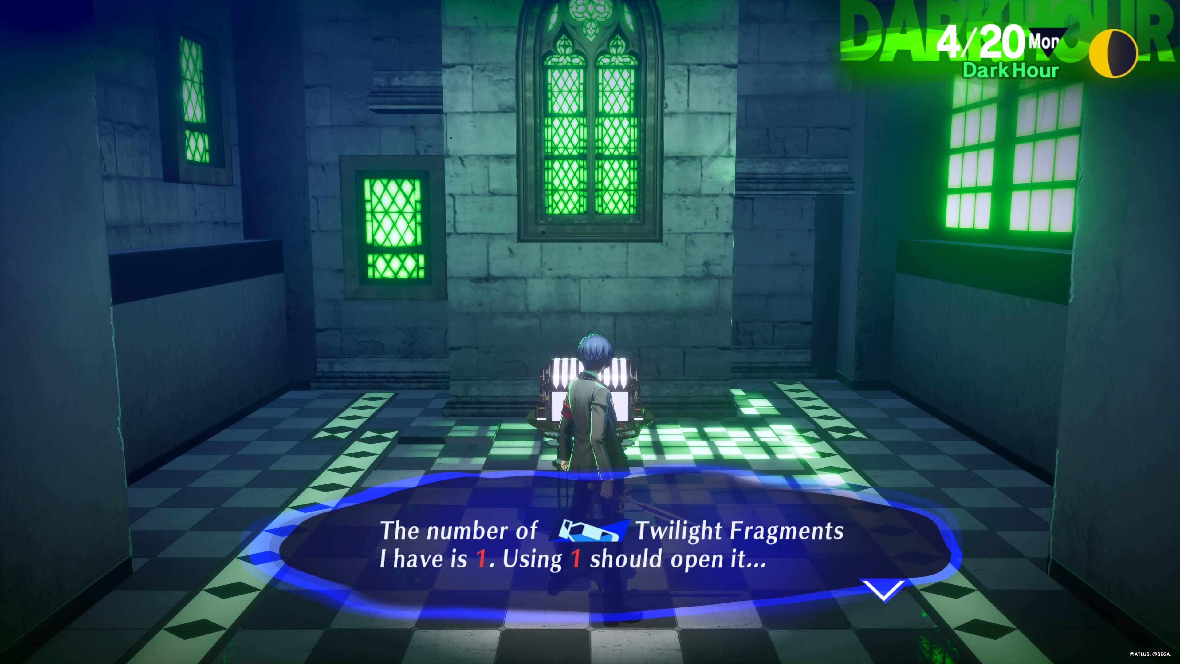 An image of Persona 3 Reload gameplay.