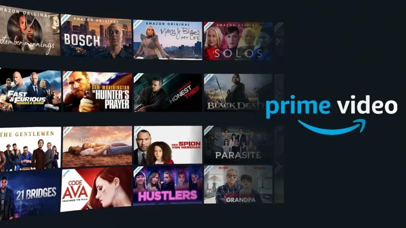Amazon Prime Video shows and movies.