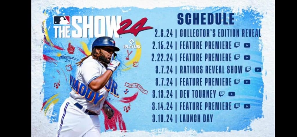 MLB The Show 24 feature premiere schedule