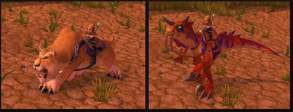 The two new mounts for The Blood Moon event in STV