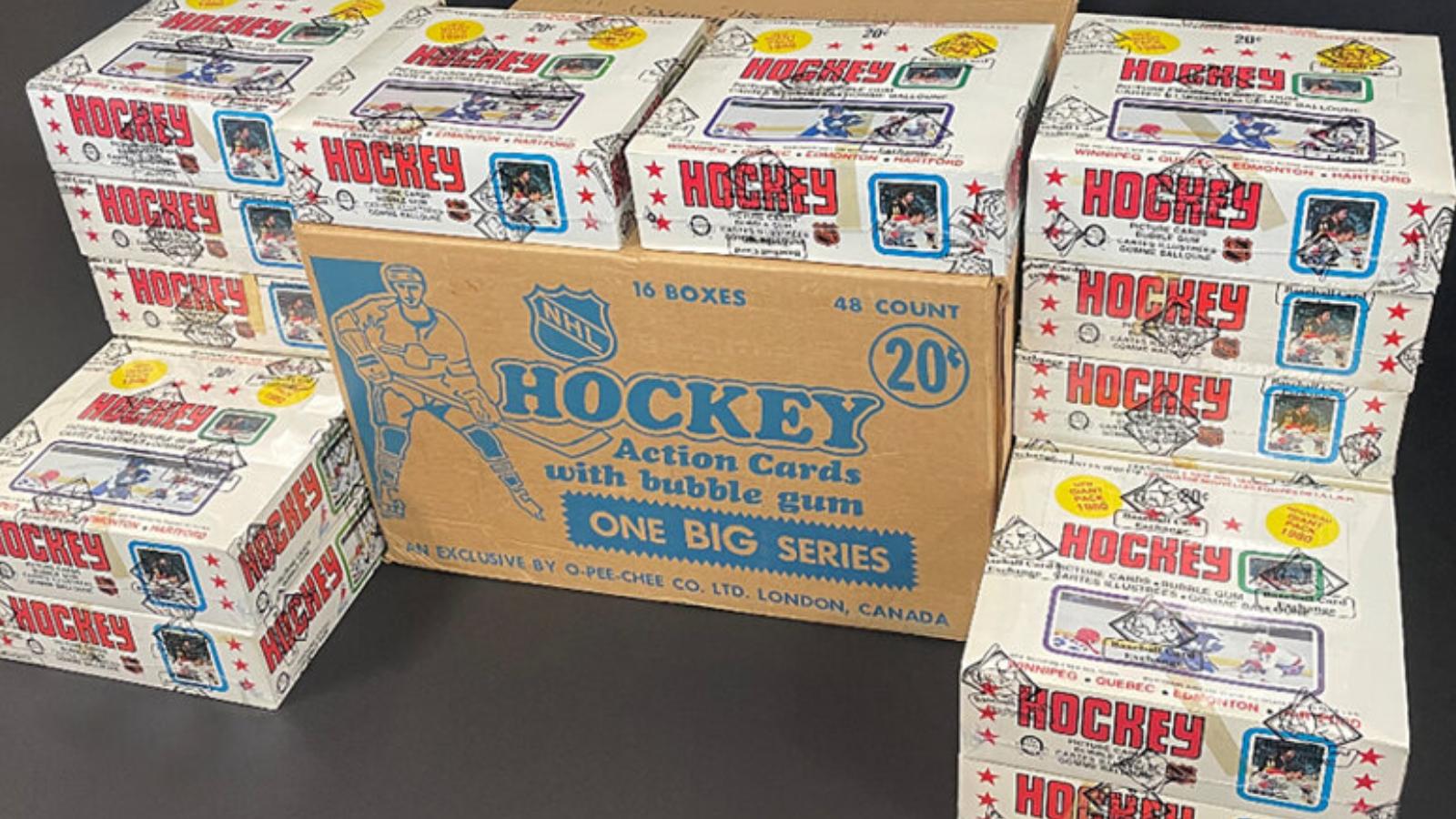 16 boxes of 1979 nhl cards from gretzky's rookie year