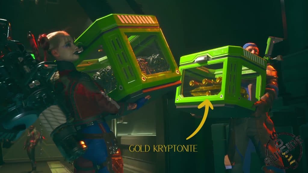 Gold Kryptonite Crate in Suicide Squad KTJL