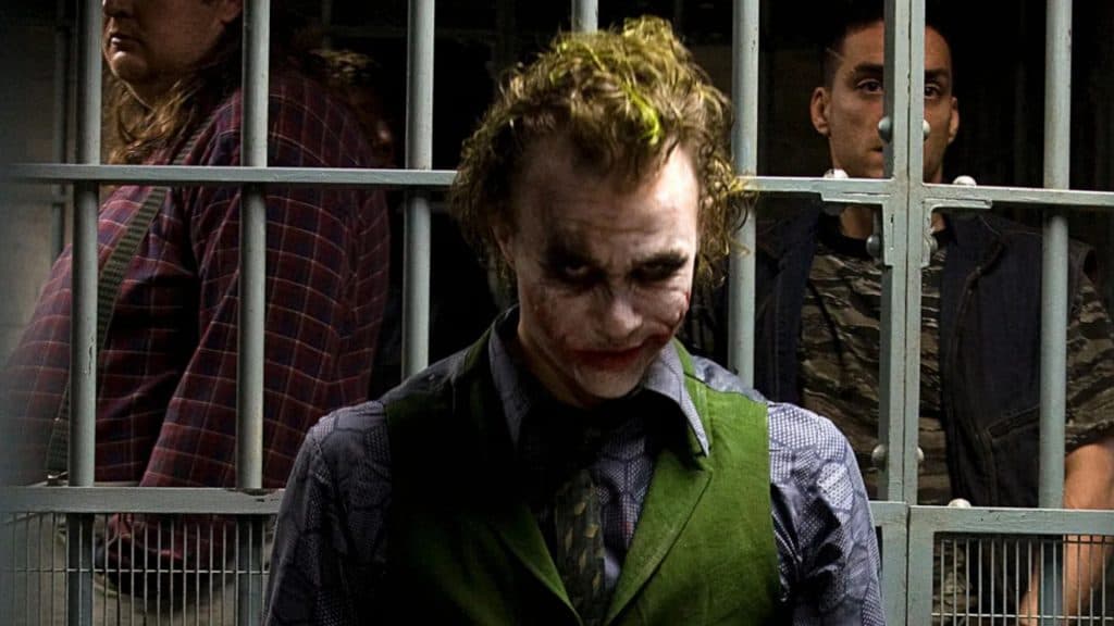 Heath Ledger as the Joker in The Dark Knight.