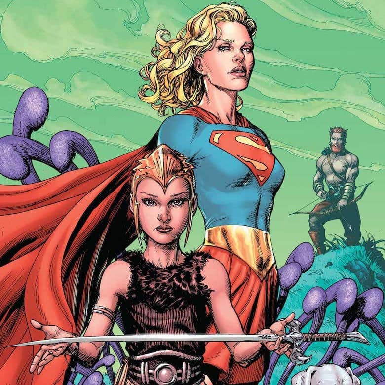 The cover of a Supergirl Woman of Tomorrow comic book.
