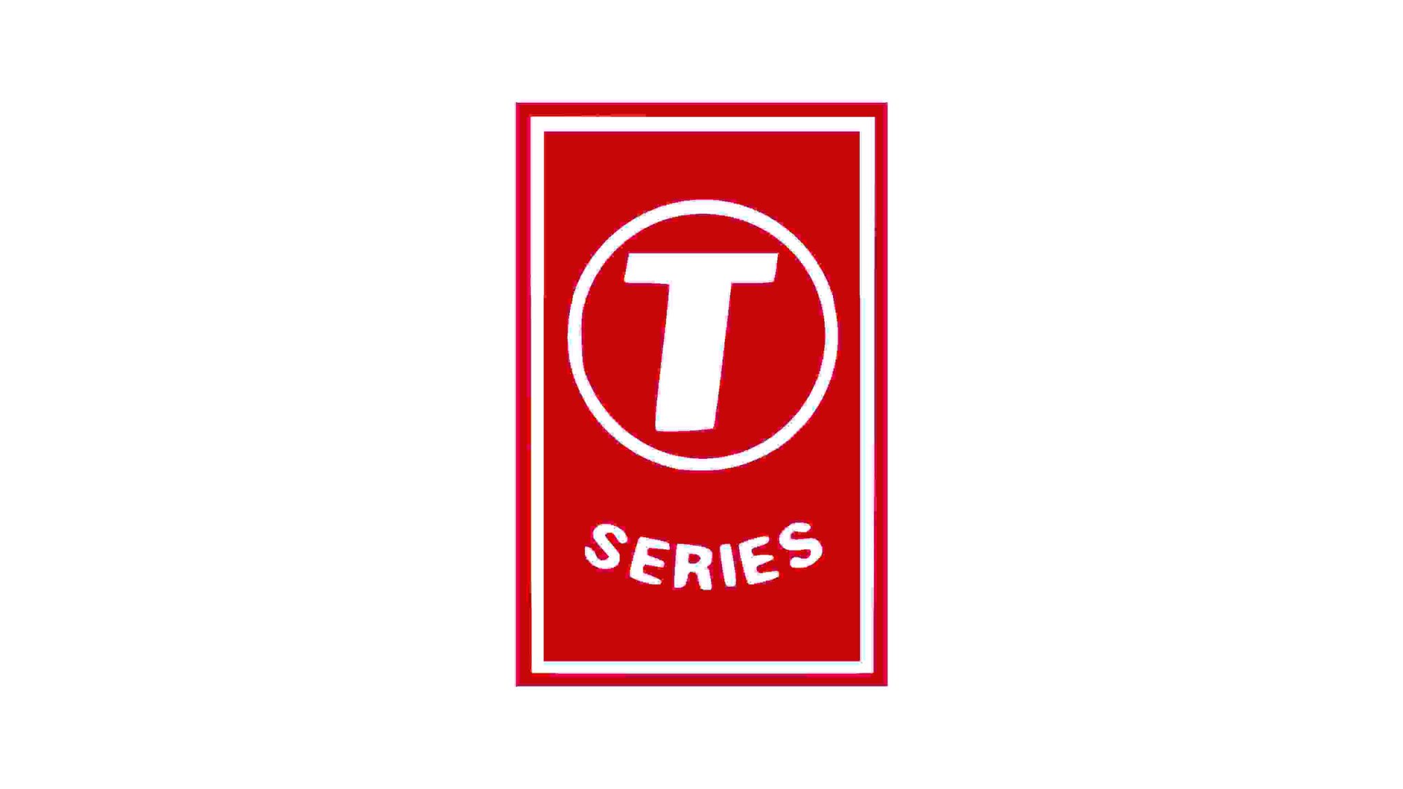 T-Series' logo on a white background.