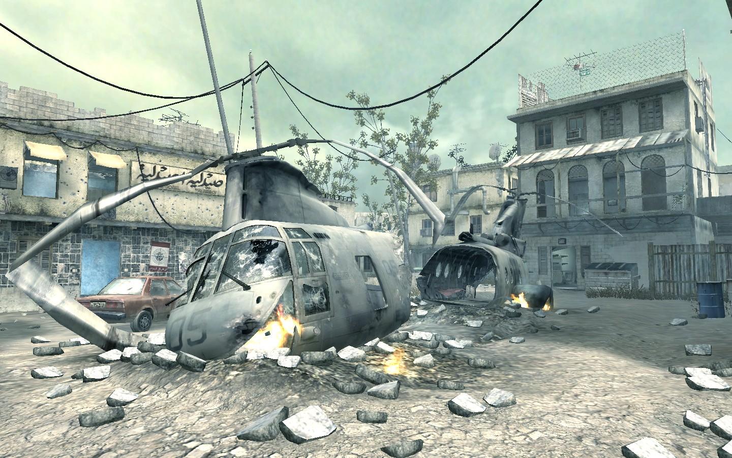 An image of the multiplayer map Crash from Call of Duty 4: Modern Warfare.