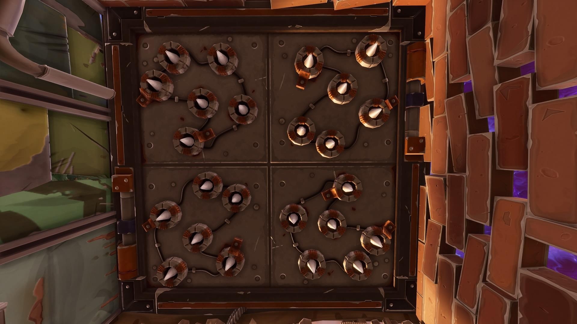 Image of traps inside Fortnite battle royale