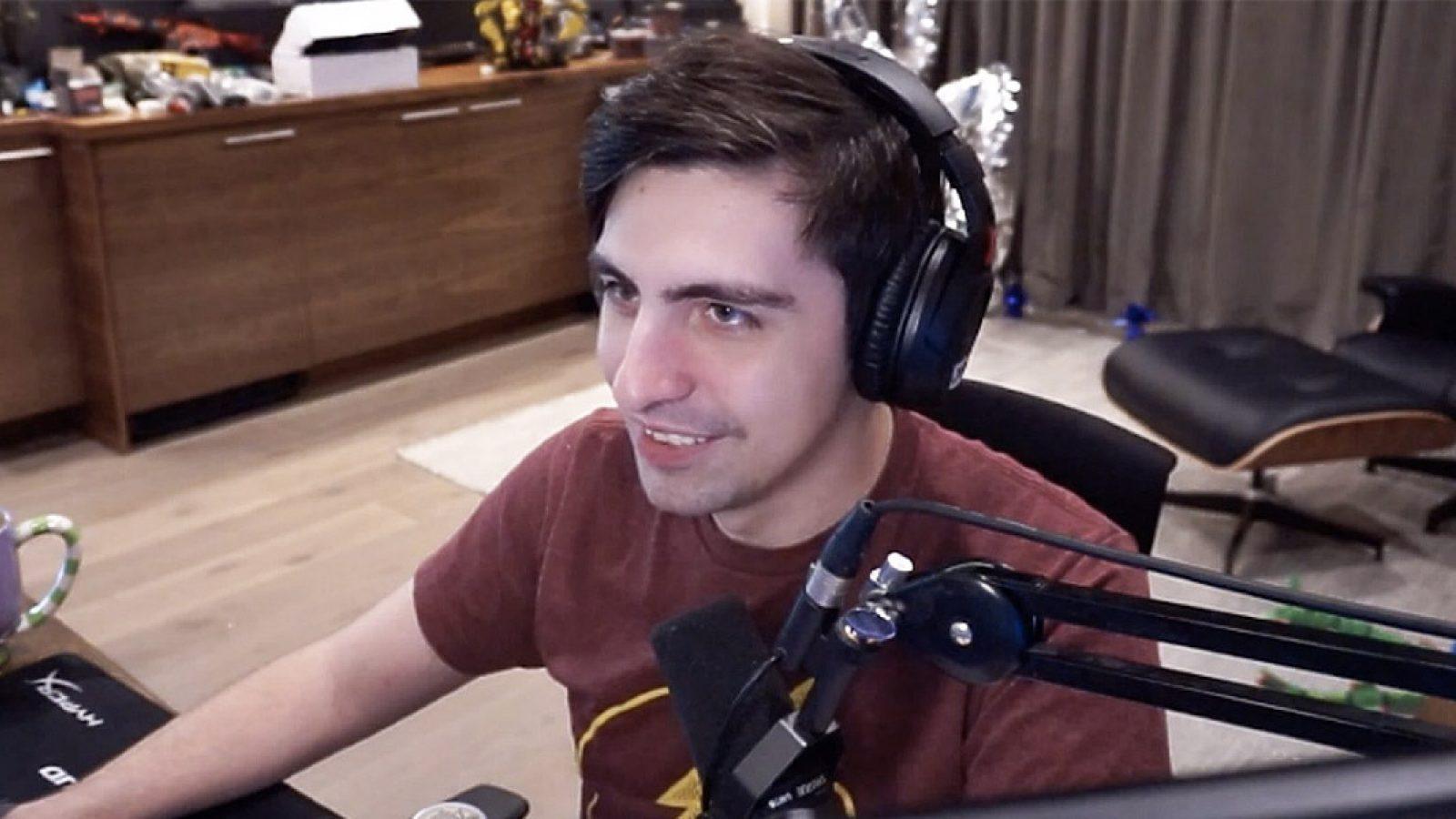 An image of Shroud smiling while streaming